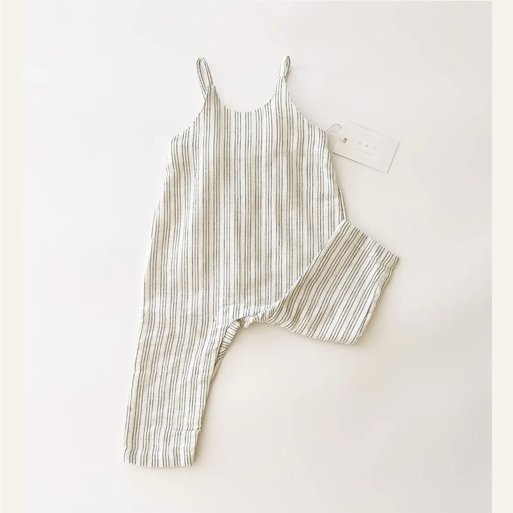 Oat Co costal stripe jumpsuit